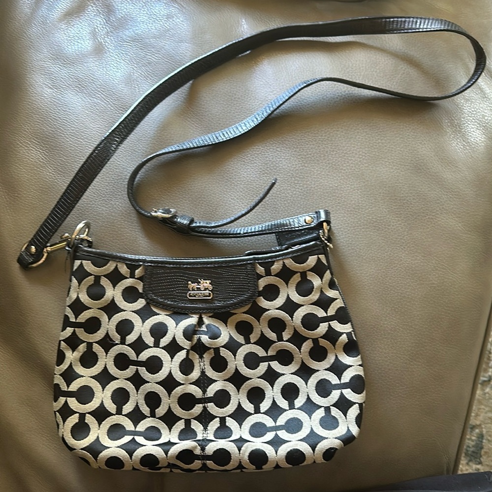 Black Coach crossover/shoulder purse
